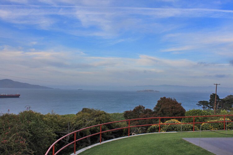 Alcatraz view from Golden Gate