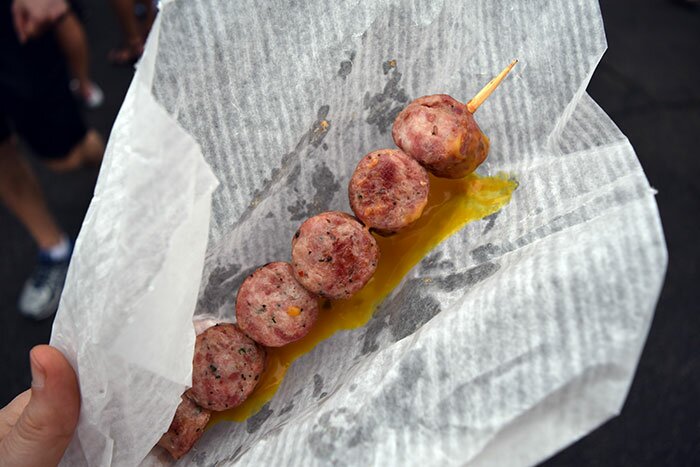 Alligator Sausage Kabobs from Lakeview Harbor